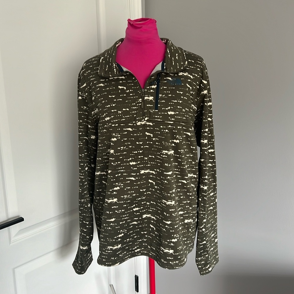 The North Face fleece lined quarter zip pullover